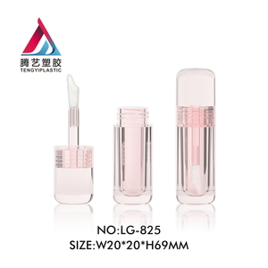 圆角方形透明实色唇彩