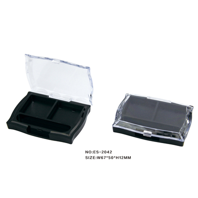 蝴蝶形状双色眼影盒 眉粉盒 带刷槽ES-2042