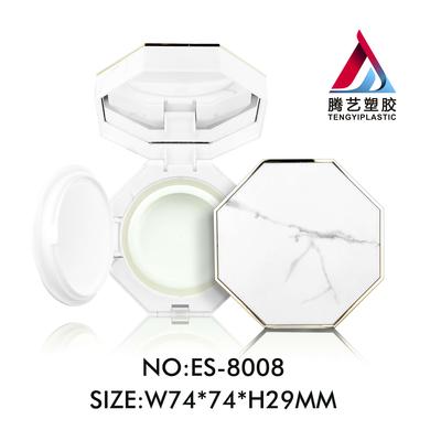 8008大理石纹八角气垫BB盒 CC霜空盒包材 粉饼盒包材