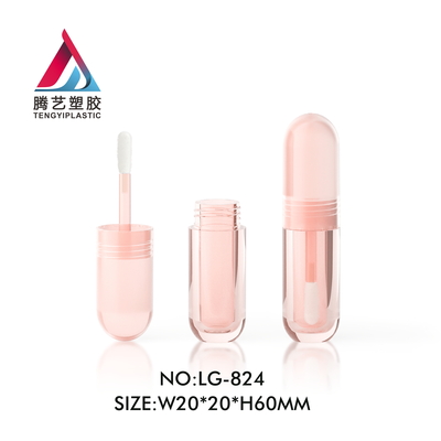 透明实色圆行唇釉管唇彩瓶