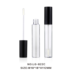 圆柱形透明唇彩瓶 唇彩圆管化妆品包材